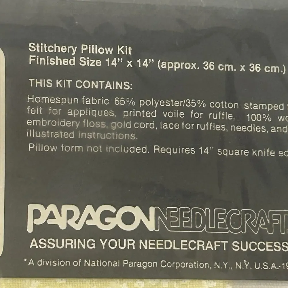 Paragon Precious Moments Pillow Kit 1984 LOVE GOES ON FOREVER 14